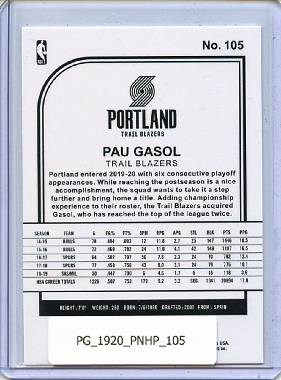 Pau Gasol 2019-20 Hoops #105