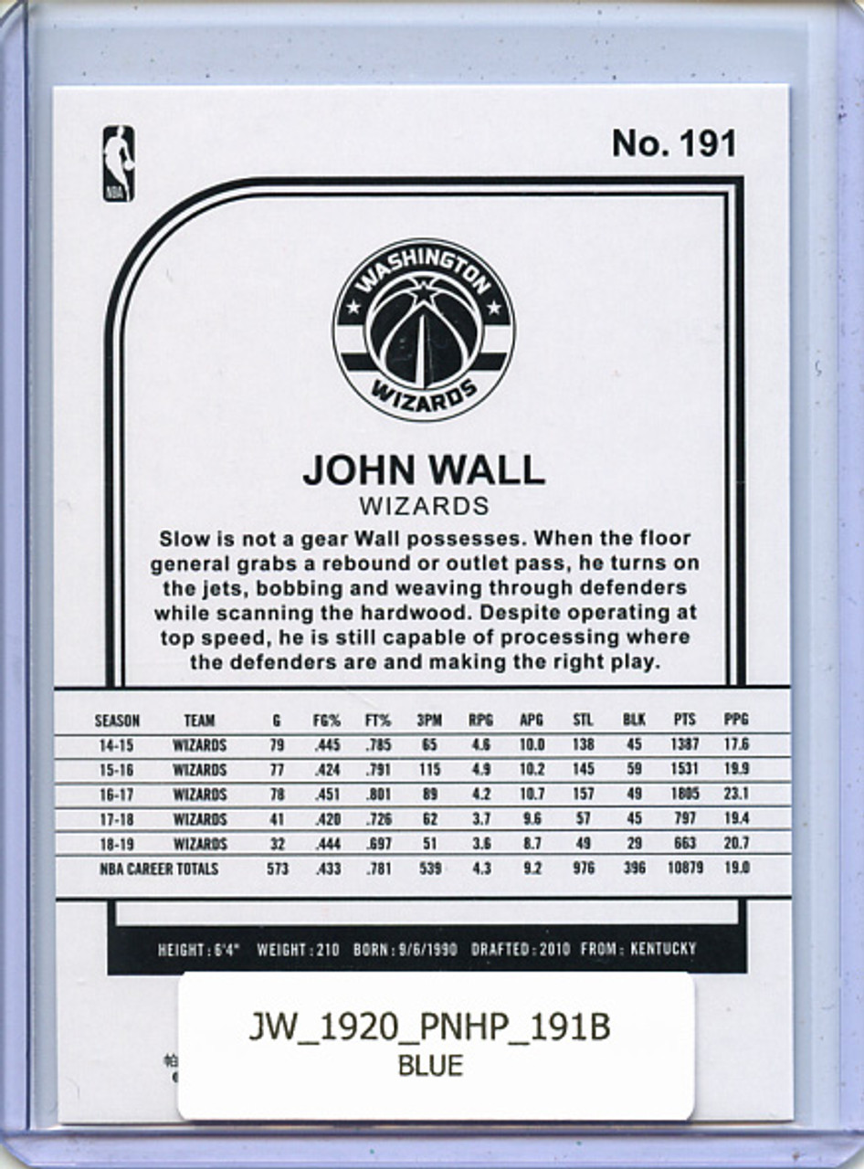 John Wall 2019-20 Hoops #191 Blue