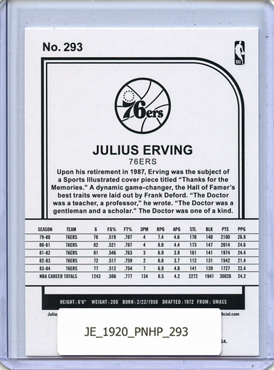 Julius Erving 2019-20 Hoops #293 Hoops Tribute