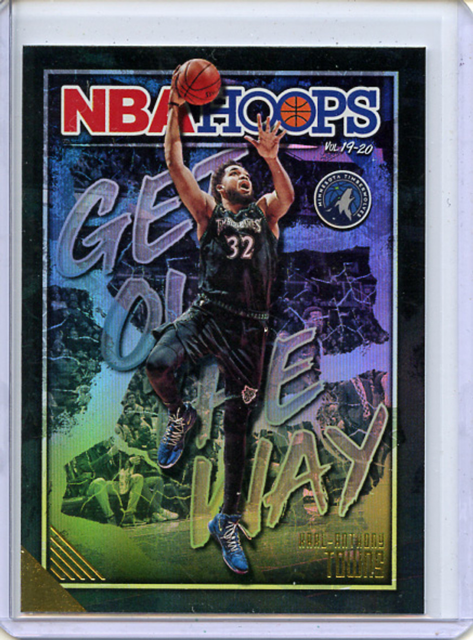 Karl-Anthony Towns 2019-20 Hoops, Get Out the Way #3 Holo