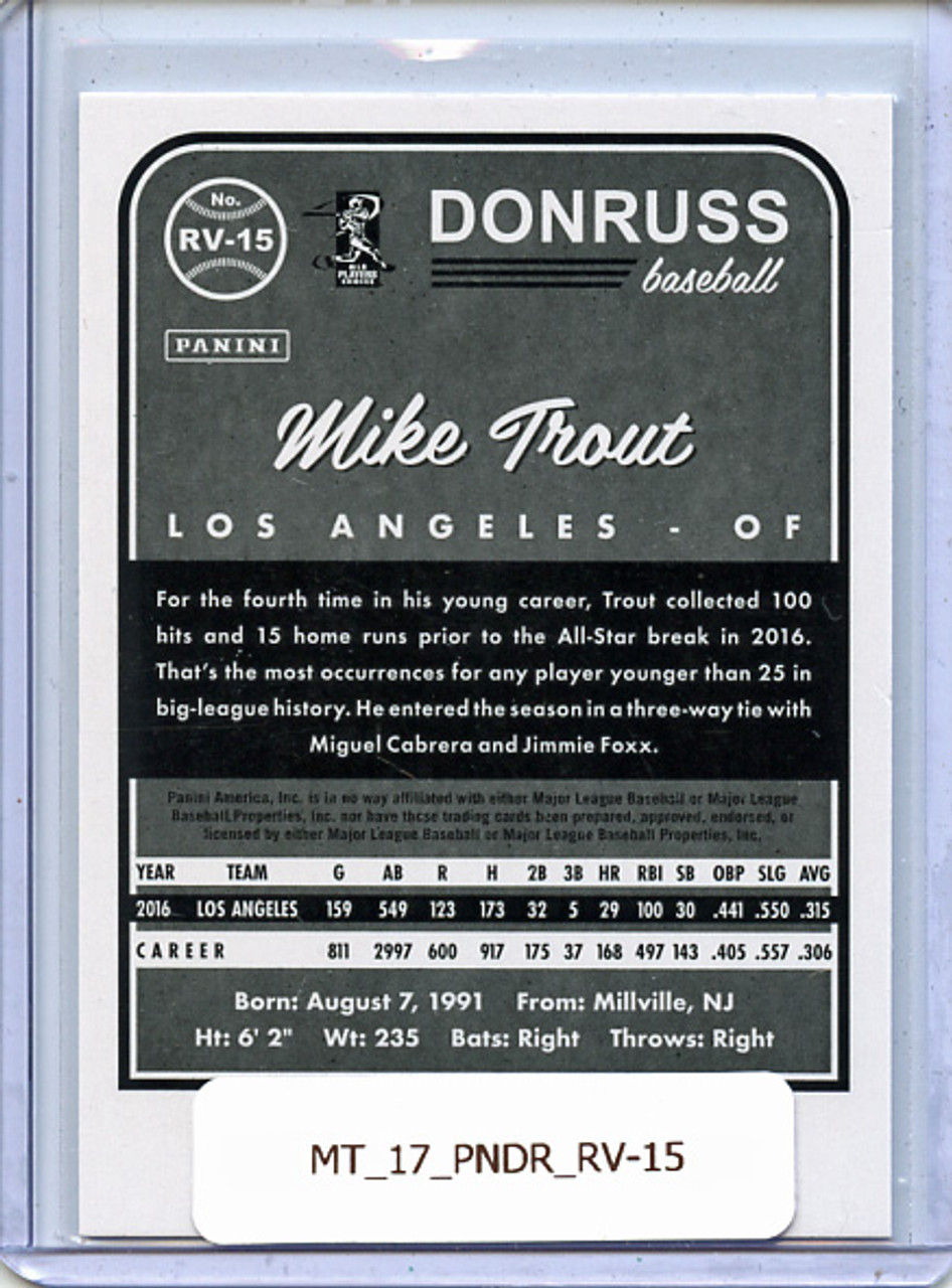 Mike Trout 2017 Donruss, 1983 Retro Variations #RV-15