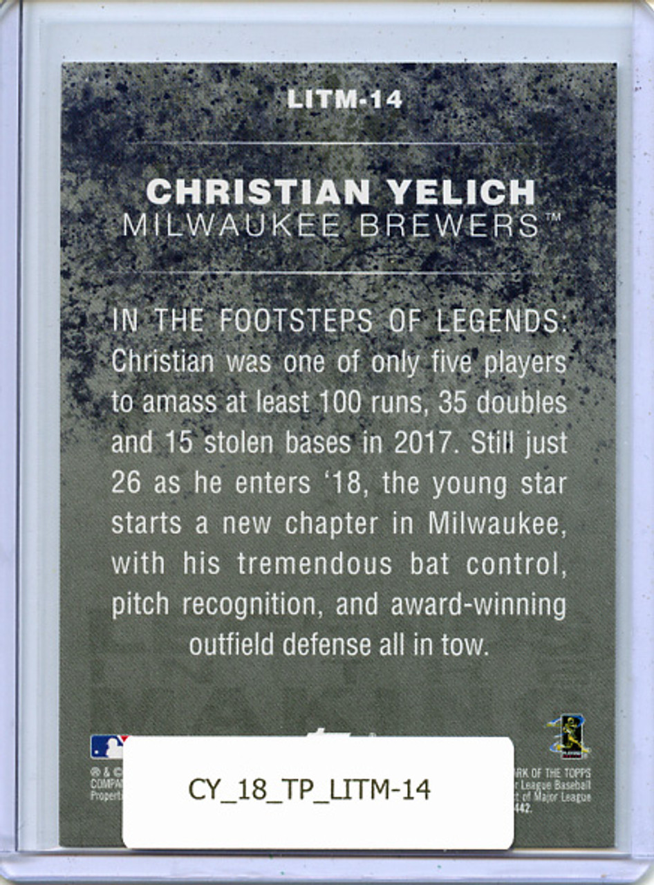 Christian Yelich 2018 Topps, Legends in the Making #LITM-14