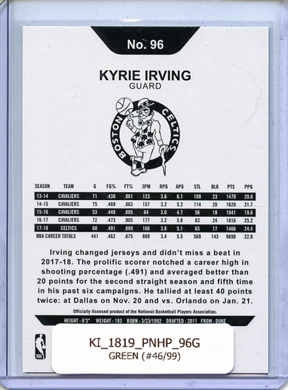 Kyrie Irving 2018-19 Hoops #96 Green (#46/99)