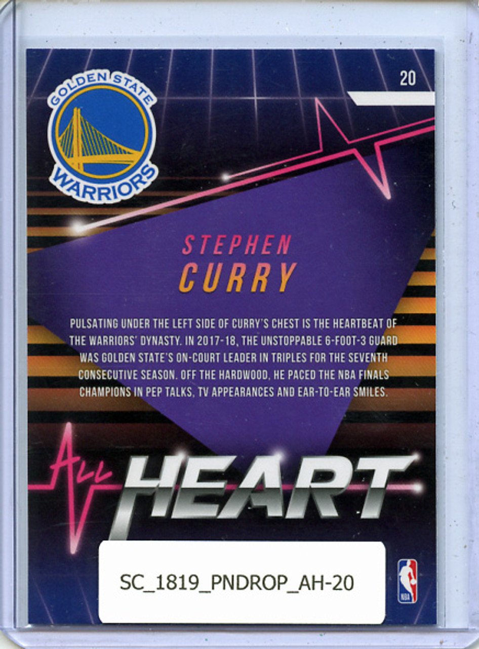 Stephen Curry 2018-19 Donruss Optic, All Heart #20