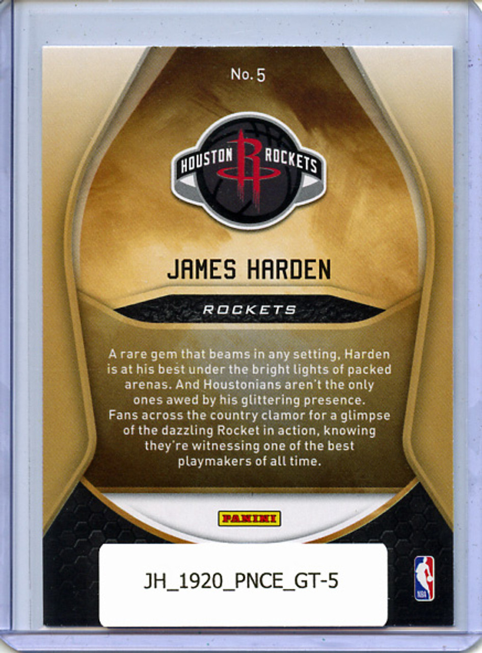 James Harden 2019-20 Certified, Gold Team #5