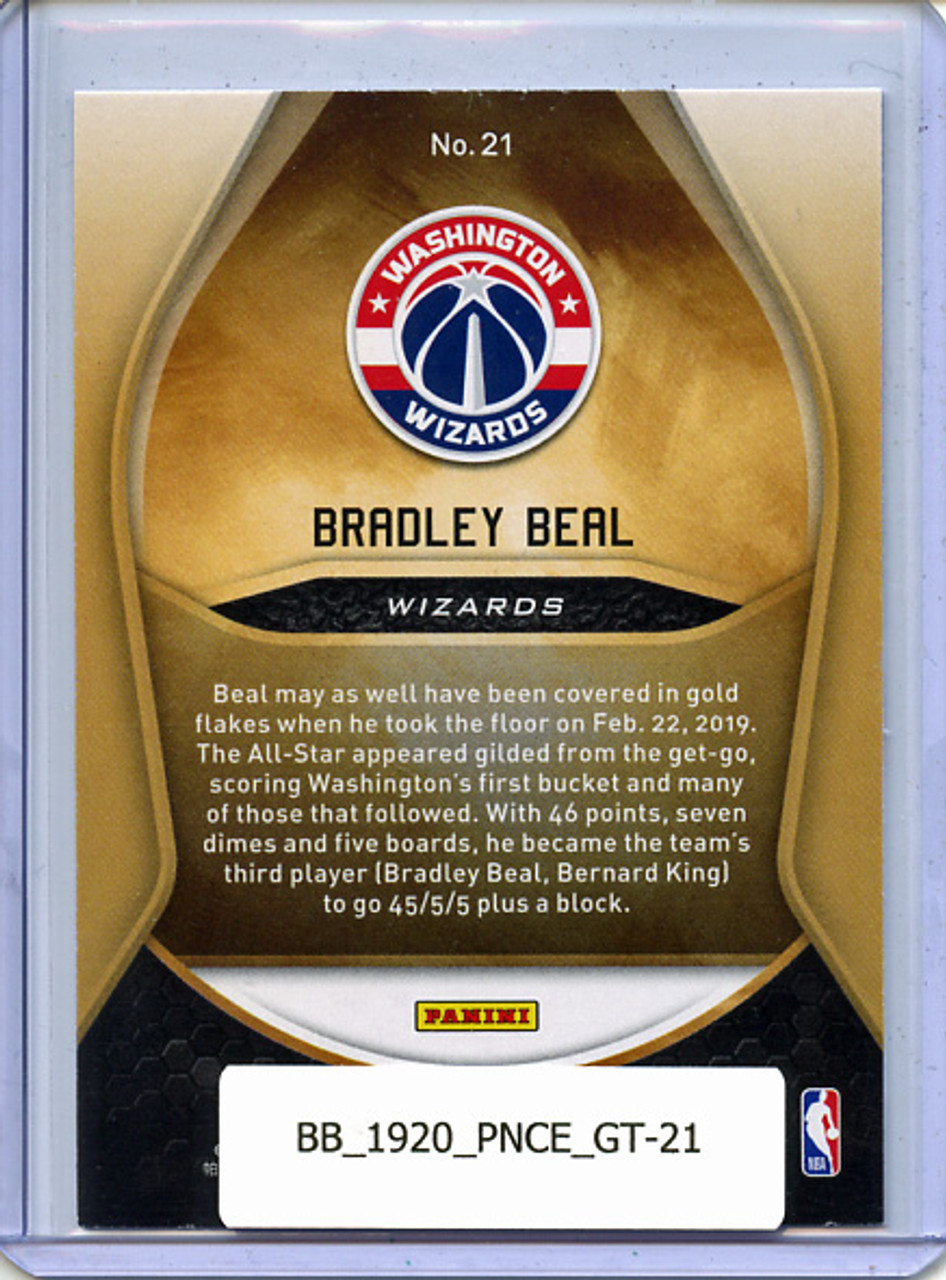 Bradley Beal 2019-20 Certified, Gold Team #21