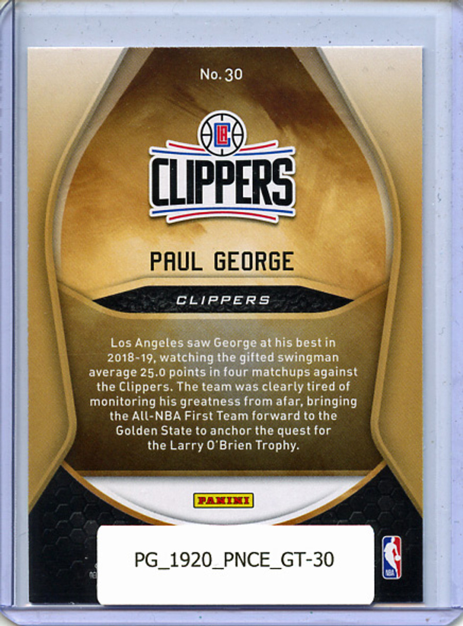 Paul George 2019-20 Certified, Gold Team #30