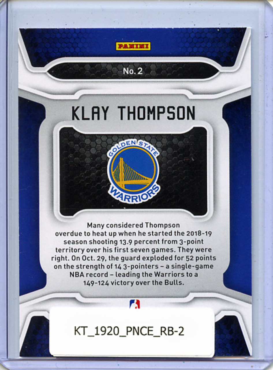 Klay Thompson 2019-20 Certified, Record Breakers #2