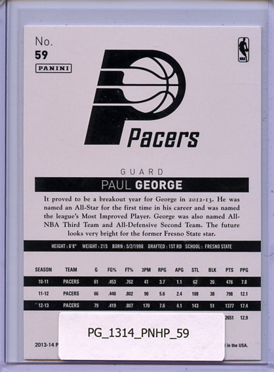 Paul George 2013-14 Hoops #59