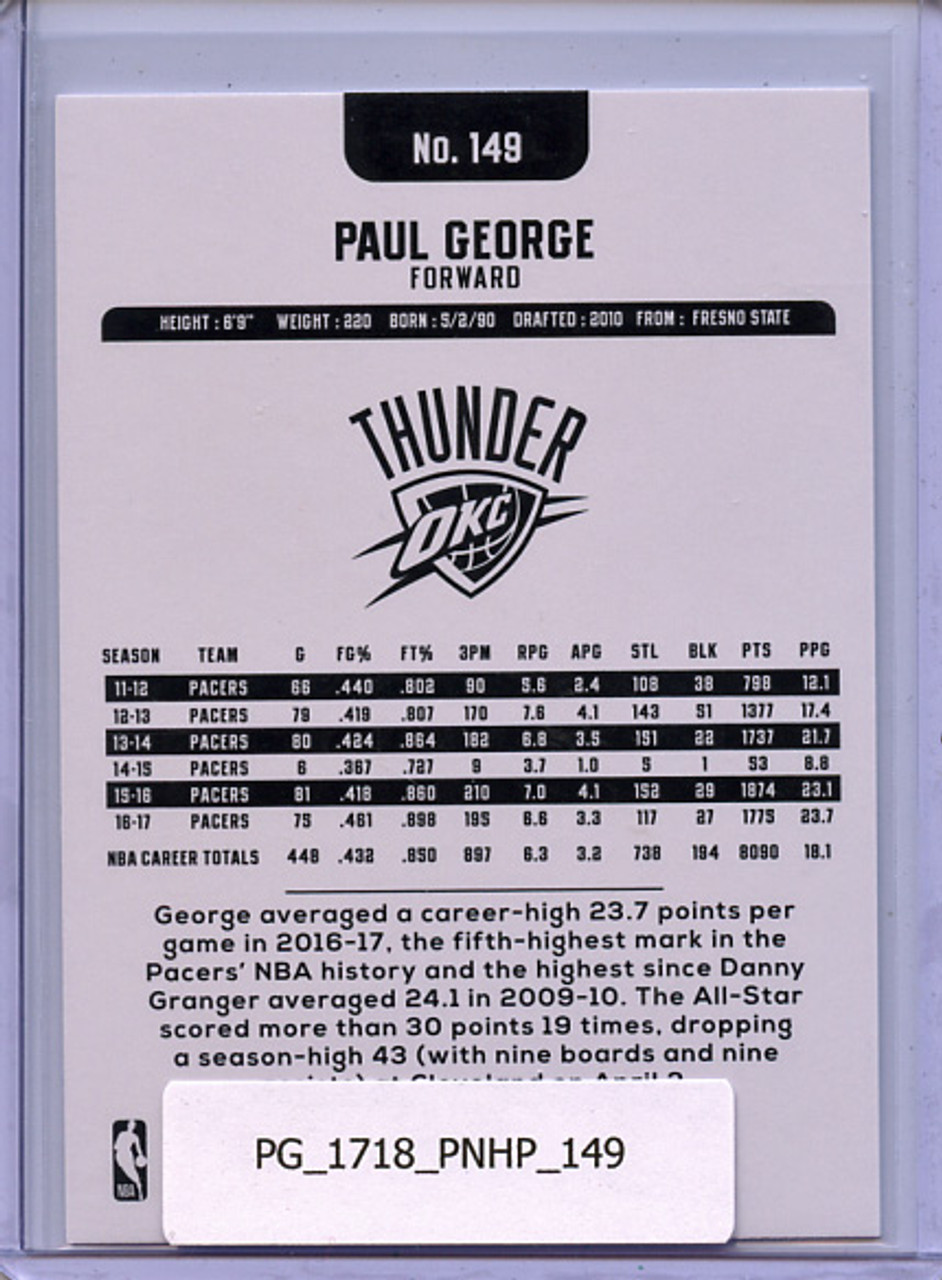 Paul George 2017-18 Hoops #149