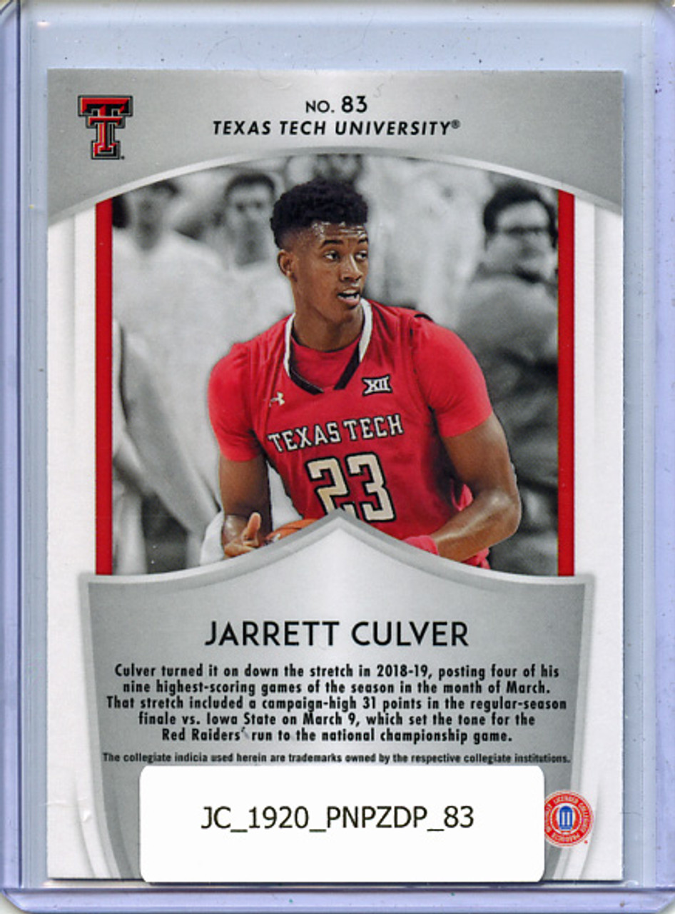 Jarrett Culver 2019-20 Prizm Draft Picks #83 Crusade