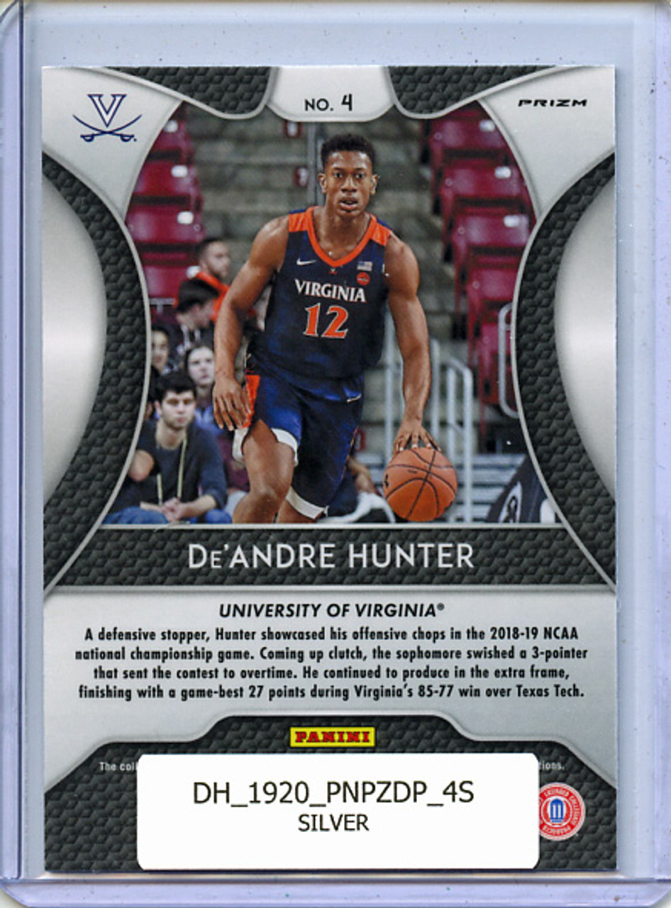 De'Andre Hunter 2019-20 Prizm Draft Picks #4 Silver