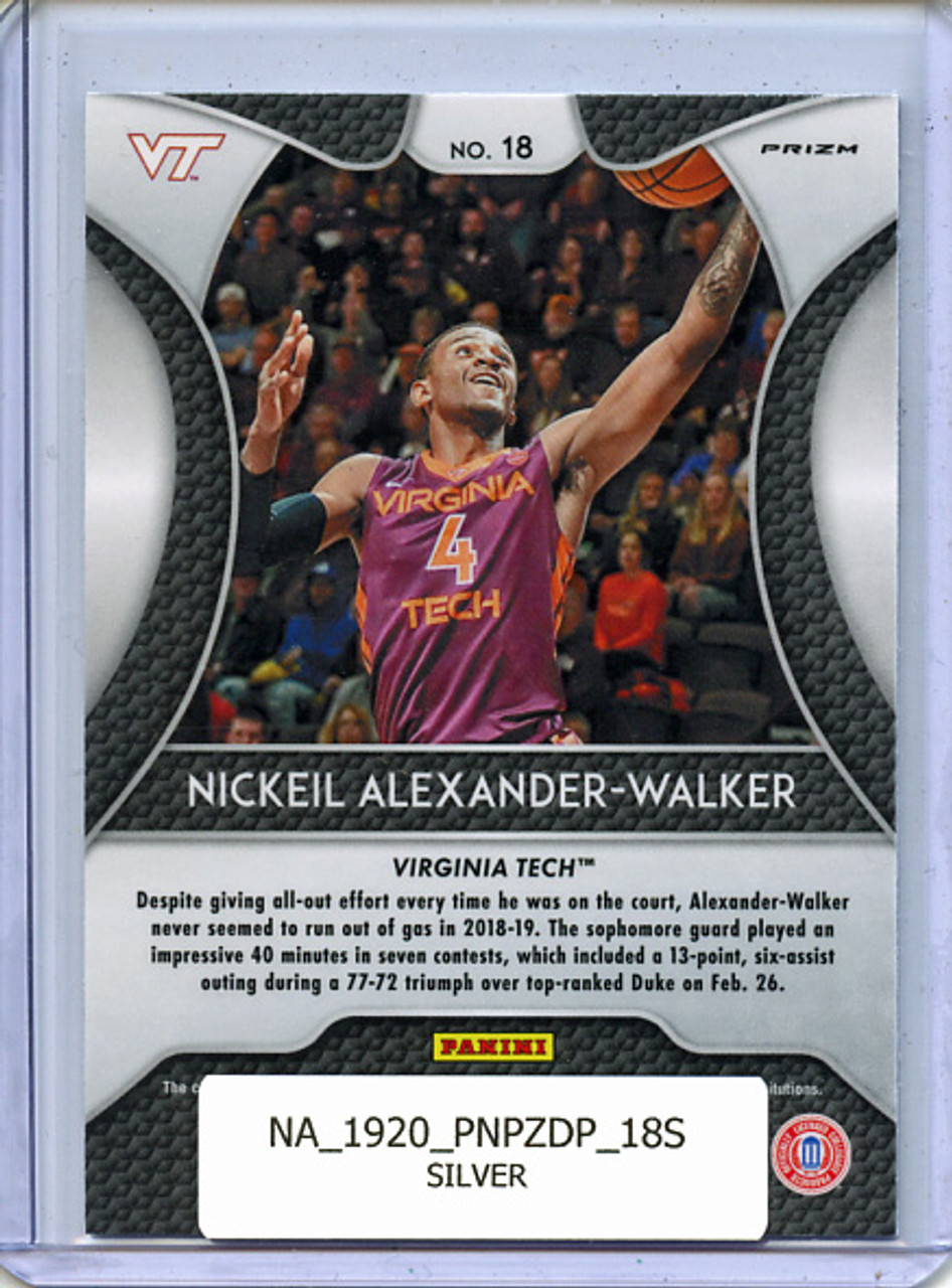 Nickeil Alexander-Walker 2019-20 Prizm Draft Picks #18 Silver