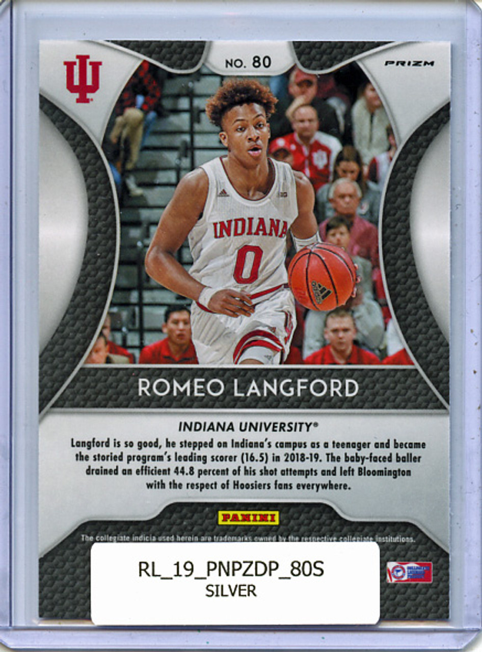 Romeo Langford 2019-20 Prizm Draft Picks #80 Silver
