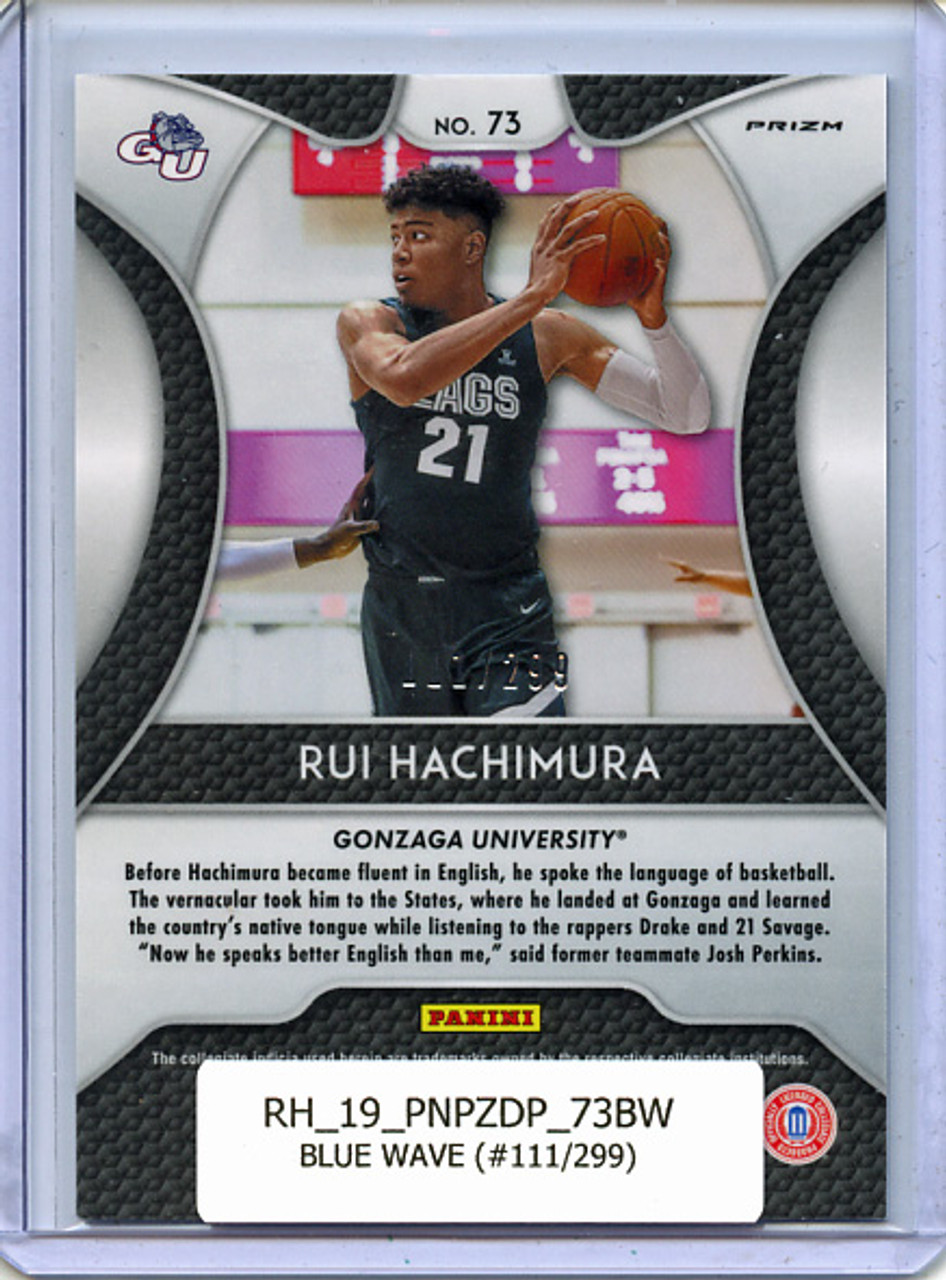 Rui Hachimura 2019-20 Prizm Draft Picks #73 Blue Wave (#111/299)