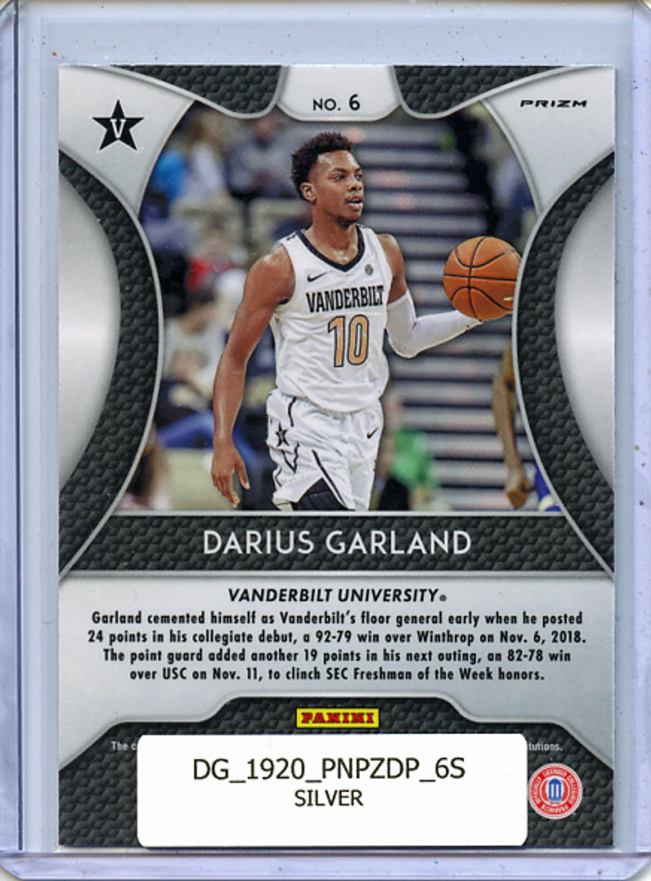 Darius Garland 2019-20 Prizm Draft Picks #6 Silver