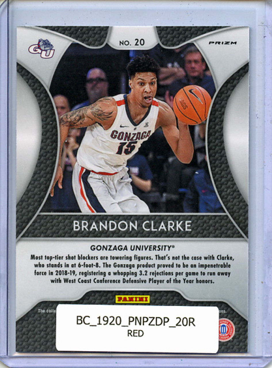 Brandon Clarke 2019-20 Prizm Draft Picks #20 Red