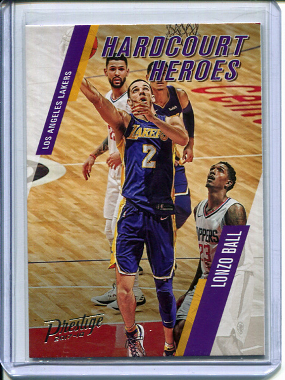 Lonzo Ball 2017-18 Prestige, Hardcourt Heroes #14