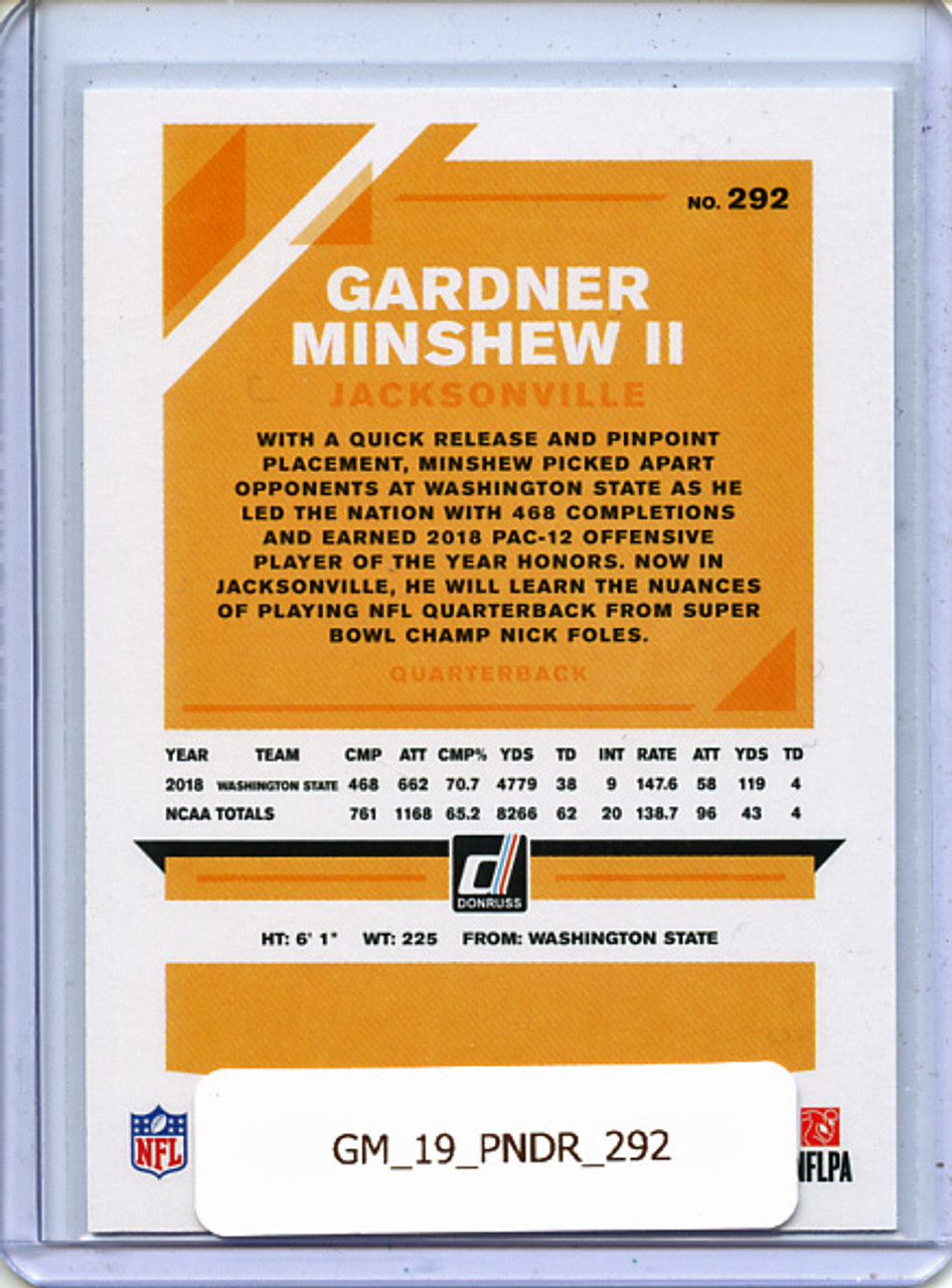 Gardner Minshew II 2019 Donruss #292