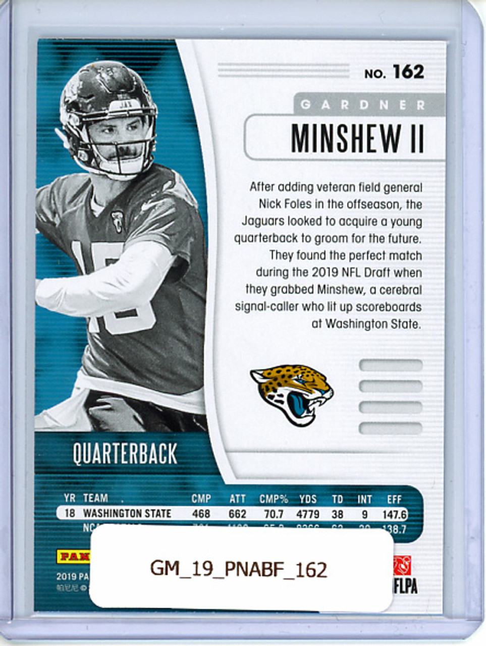 Gardner Minshew II 2019 Absolute #162