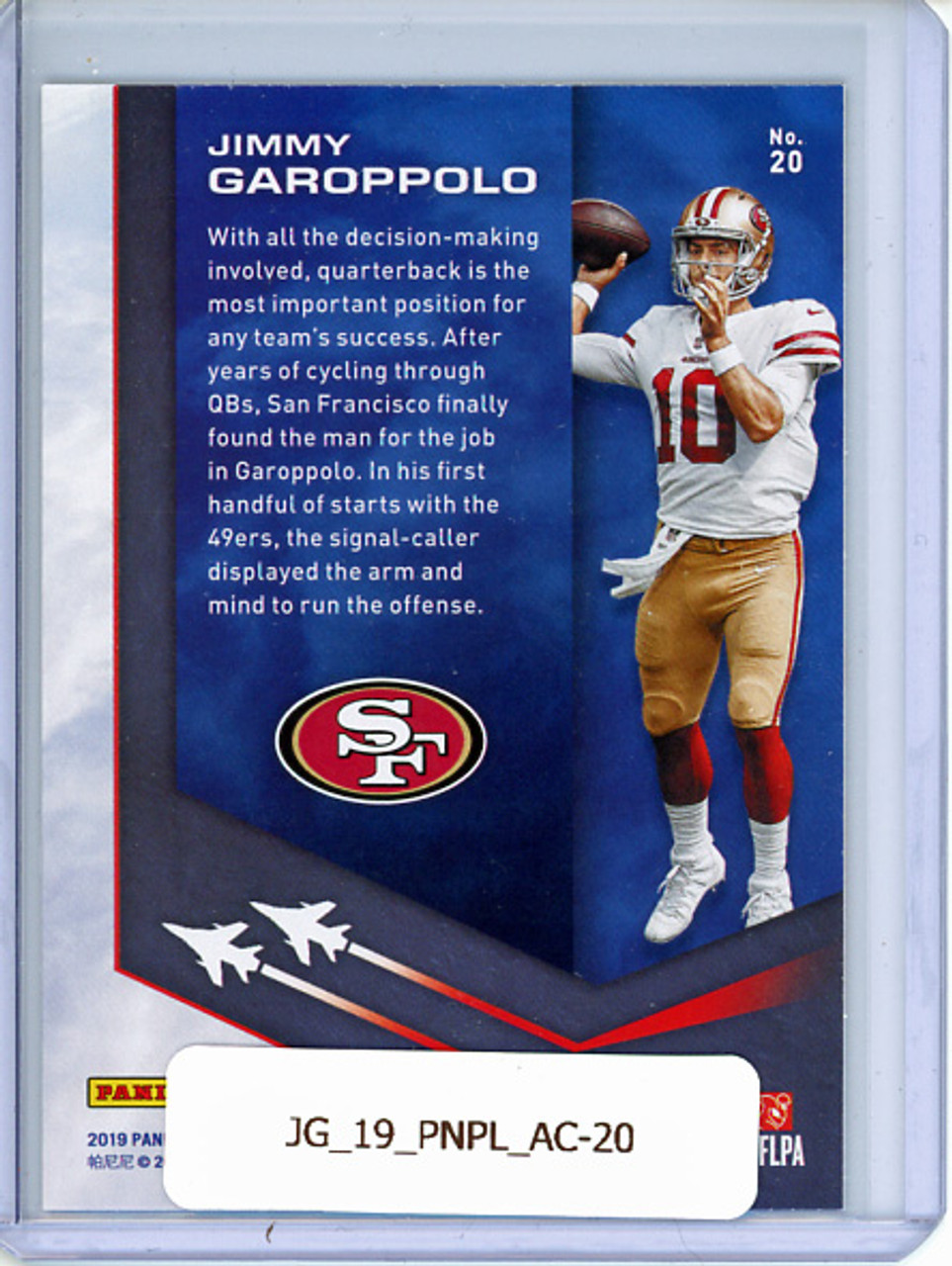 Jimmy Garoppolo 2019 Playoff, Air Command #20