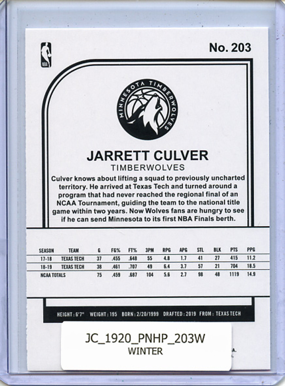Jarrett Culver 2019-20 Hoops #203 Winter