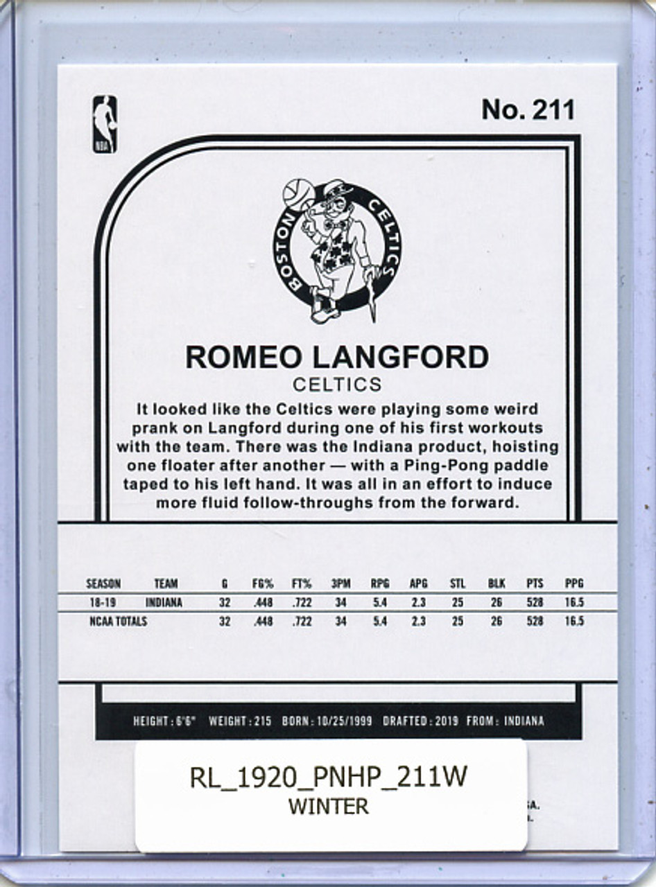 Romeo Langford 2019-20 Hoops #211 Winter