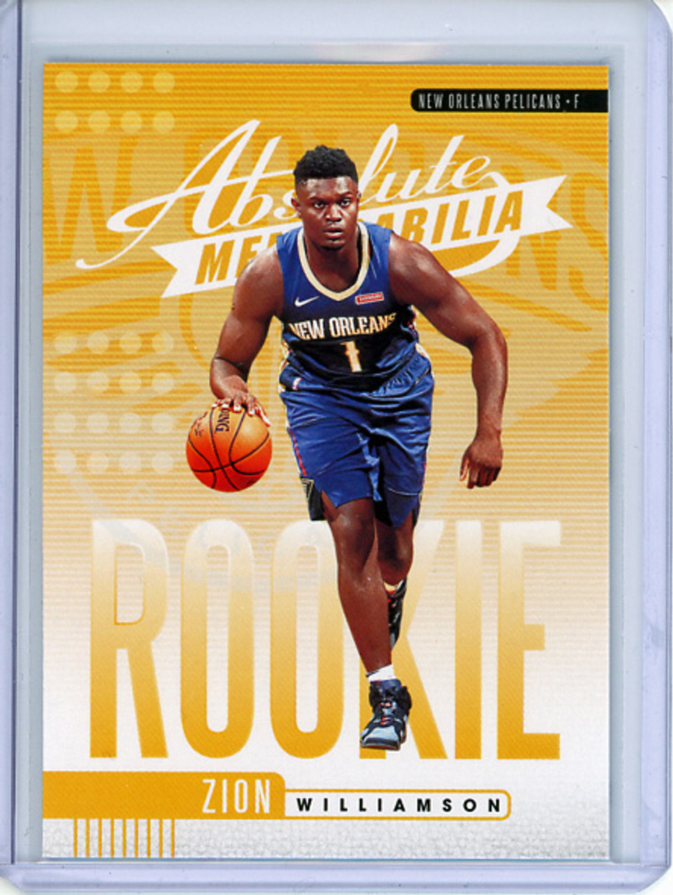 Zion Williamson 2019-20 Absolute, Rookies Yellow #1 (3)