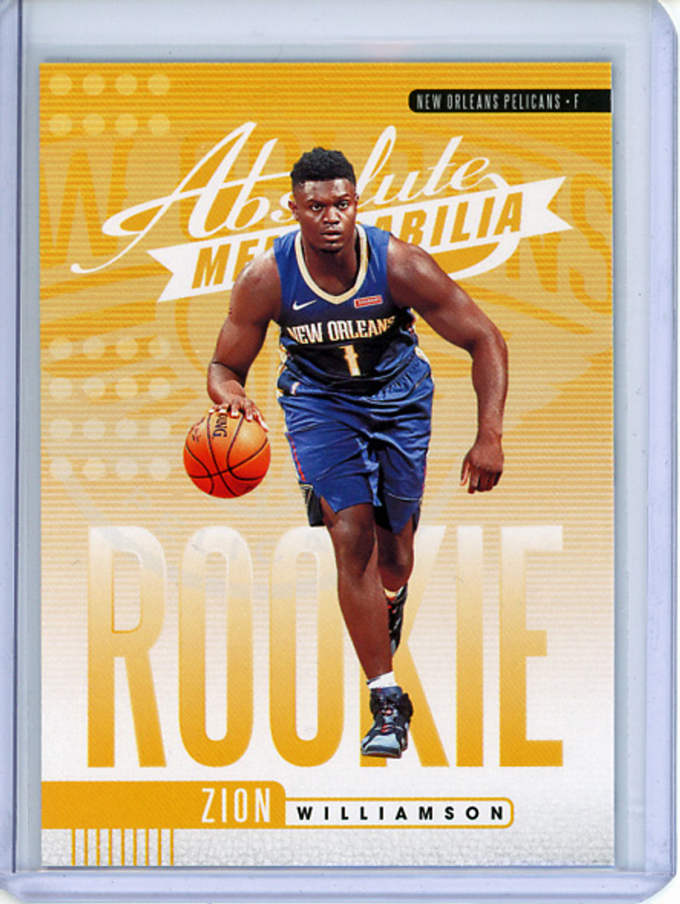 Zion Williamson 2019-20 Absolute, Rookies Yellow #1 (4)