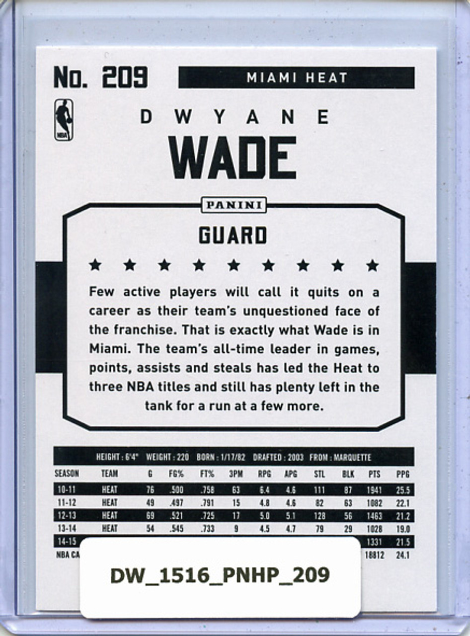 Dwyane Wade 2015-16 Hoops #209