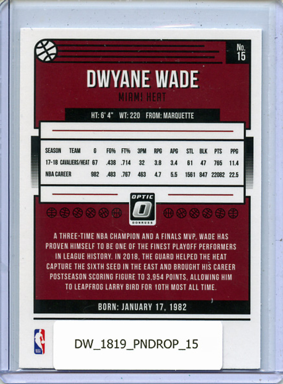 Dwyane Wade 2018-19 Donruss Optic #15