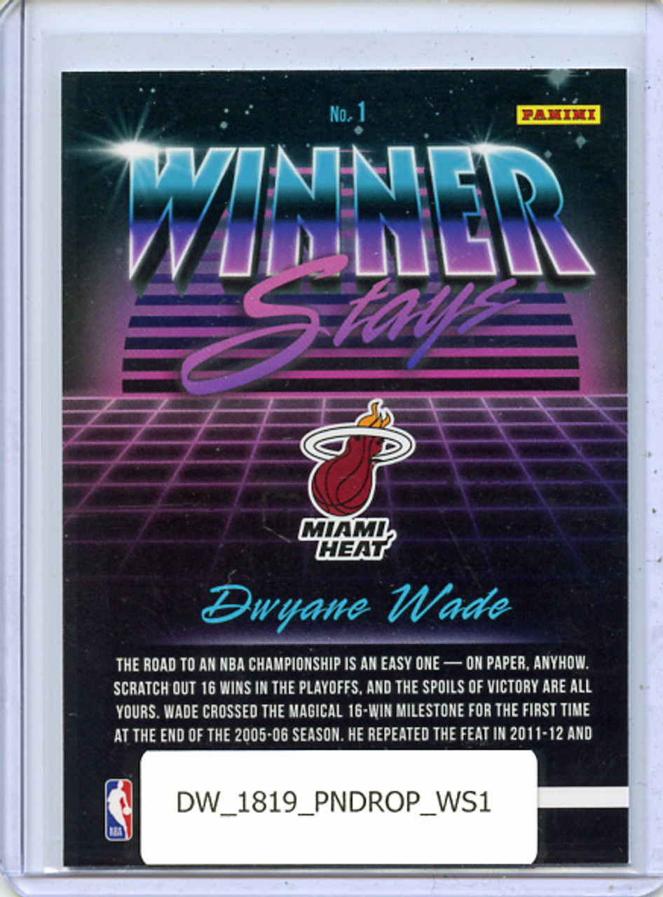 Dwyane Wade 2018-19 Donruss Optic, Winner Stays #1