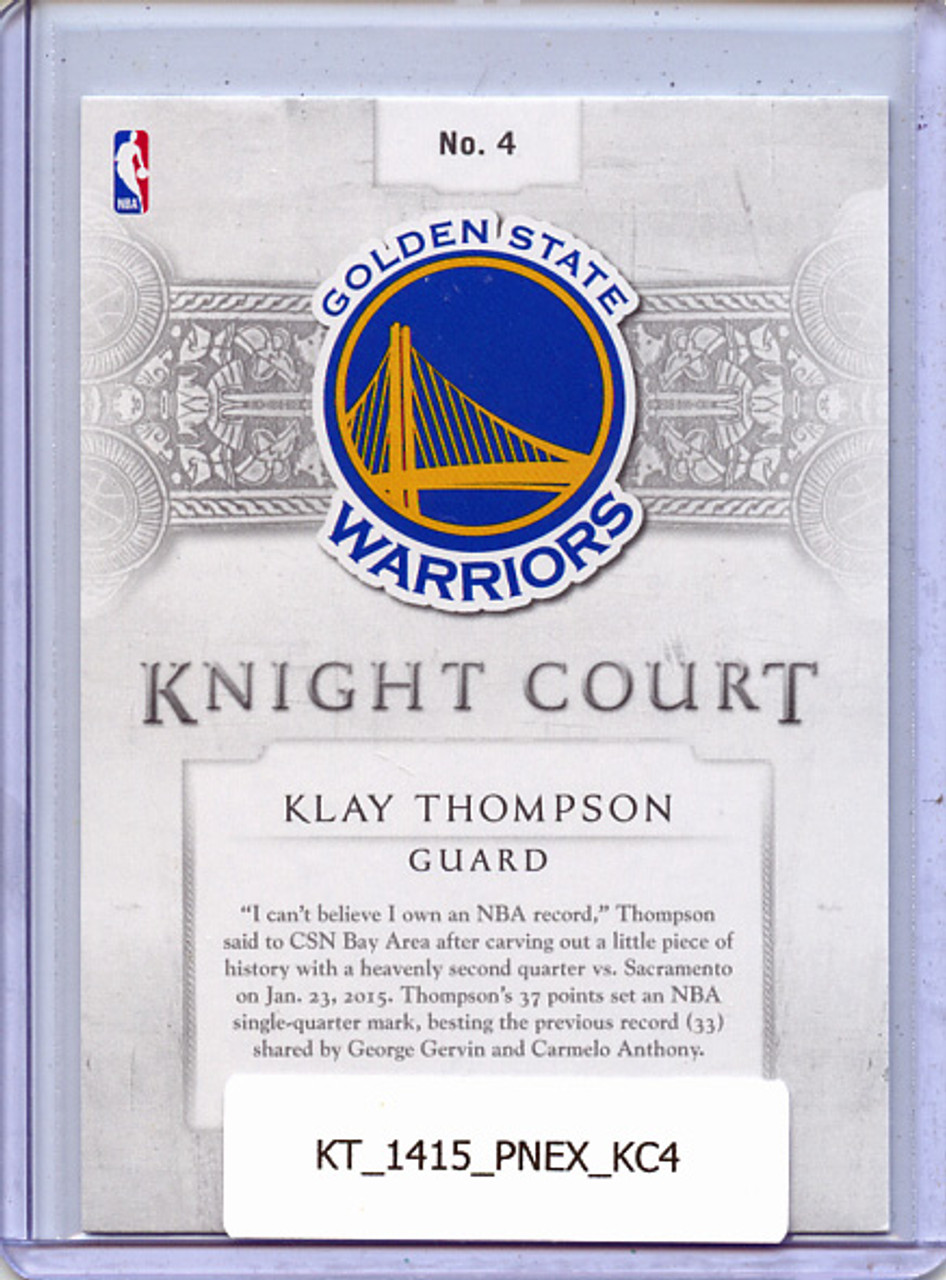Klay Thompson 2014-15 Excalibur, Knight Court #4