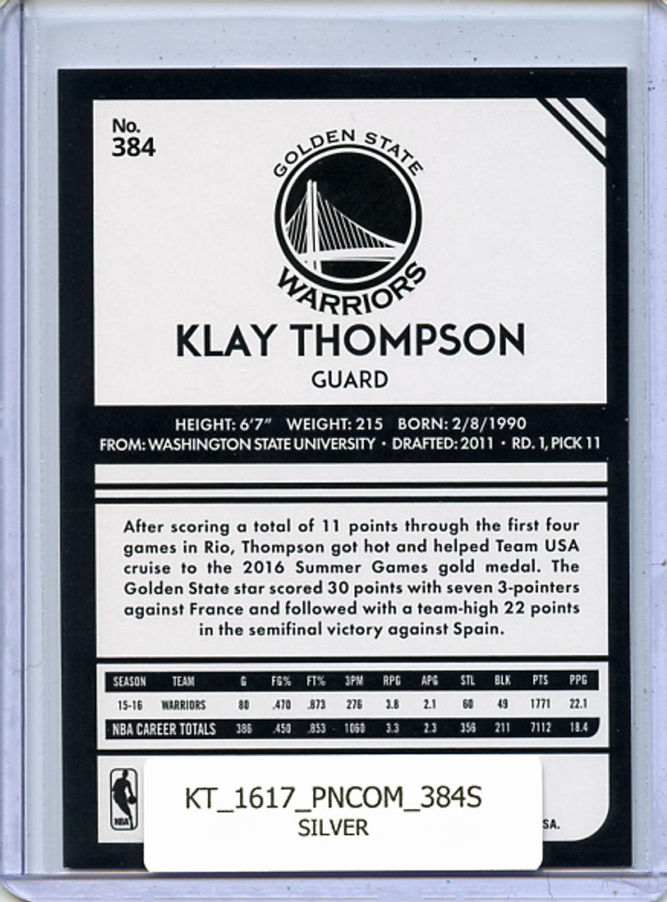 Klay Thompson 2016-17 Complete #384 Silver