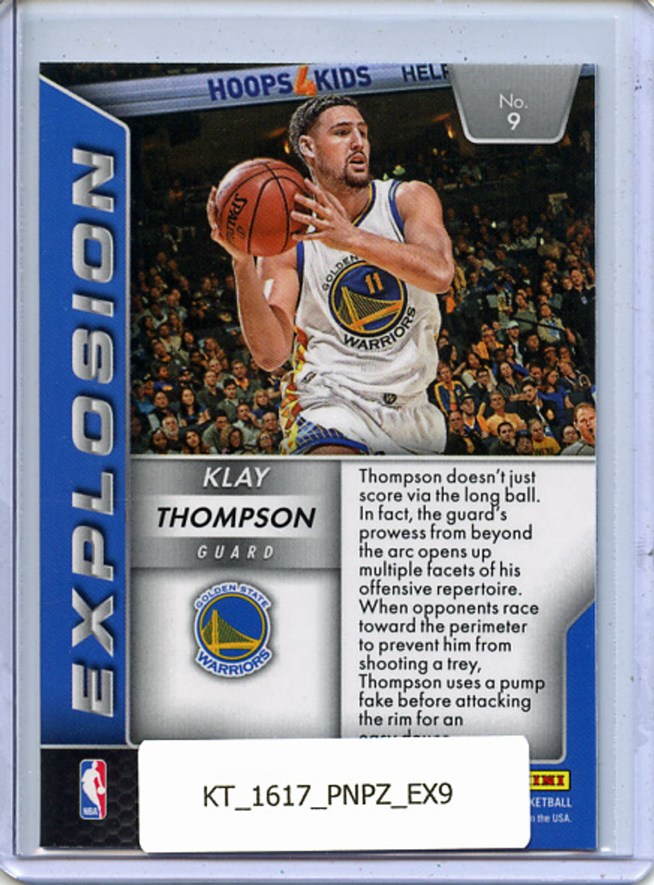 Klay Thompson 2016-17 Prizm, Explosion #9