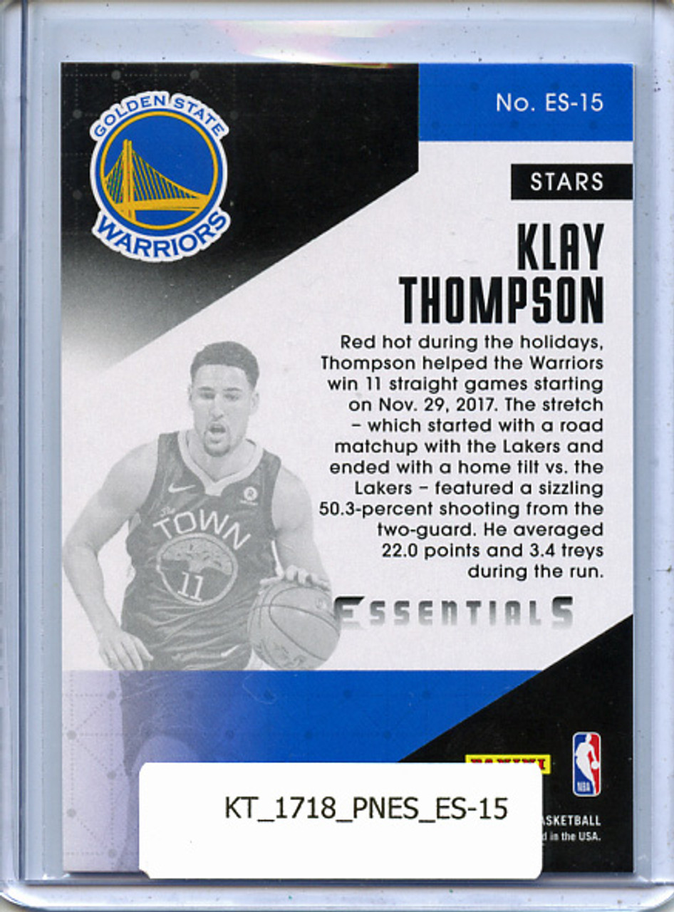 Klay Thompson 2017-18 Essentials, Essential Stars #15