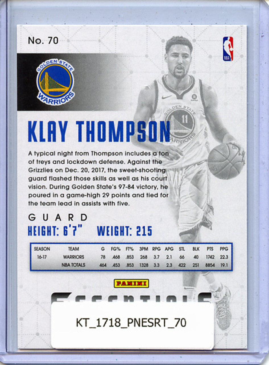 Klay Thompson 2017-18 Essentials #70 Retail