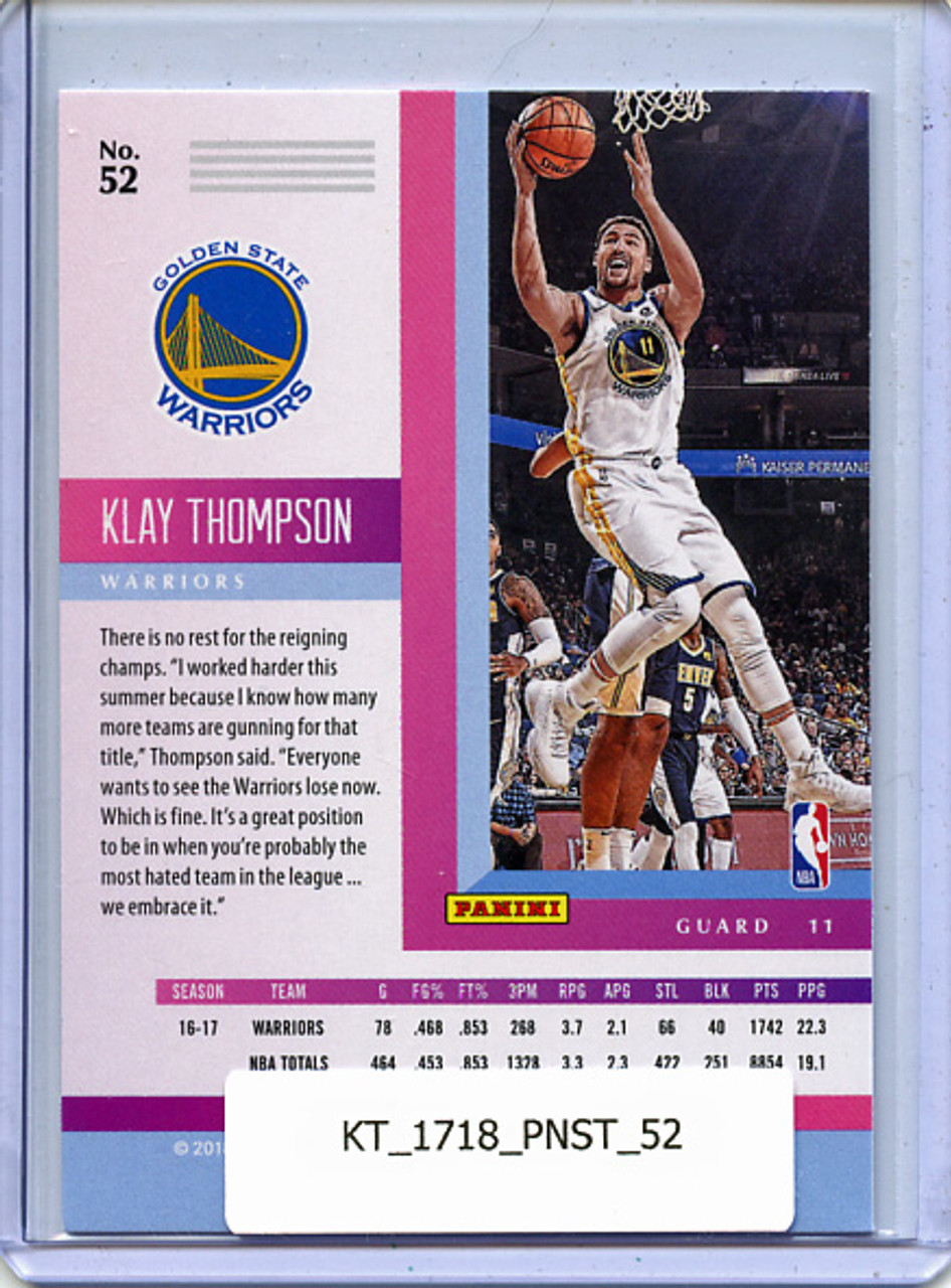 Klay Thompson 2017-18 Status #52