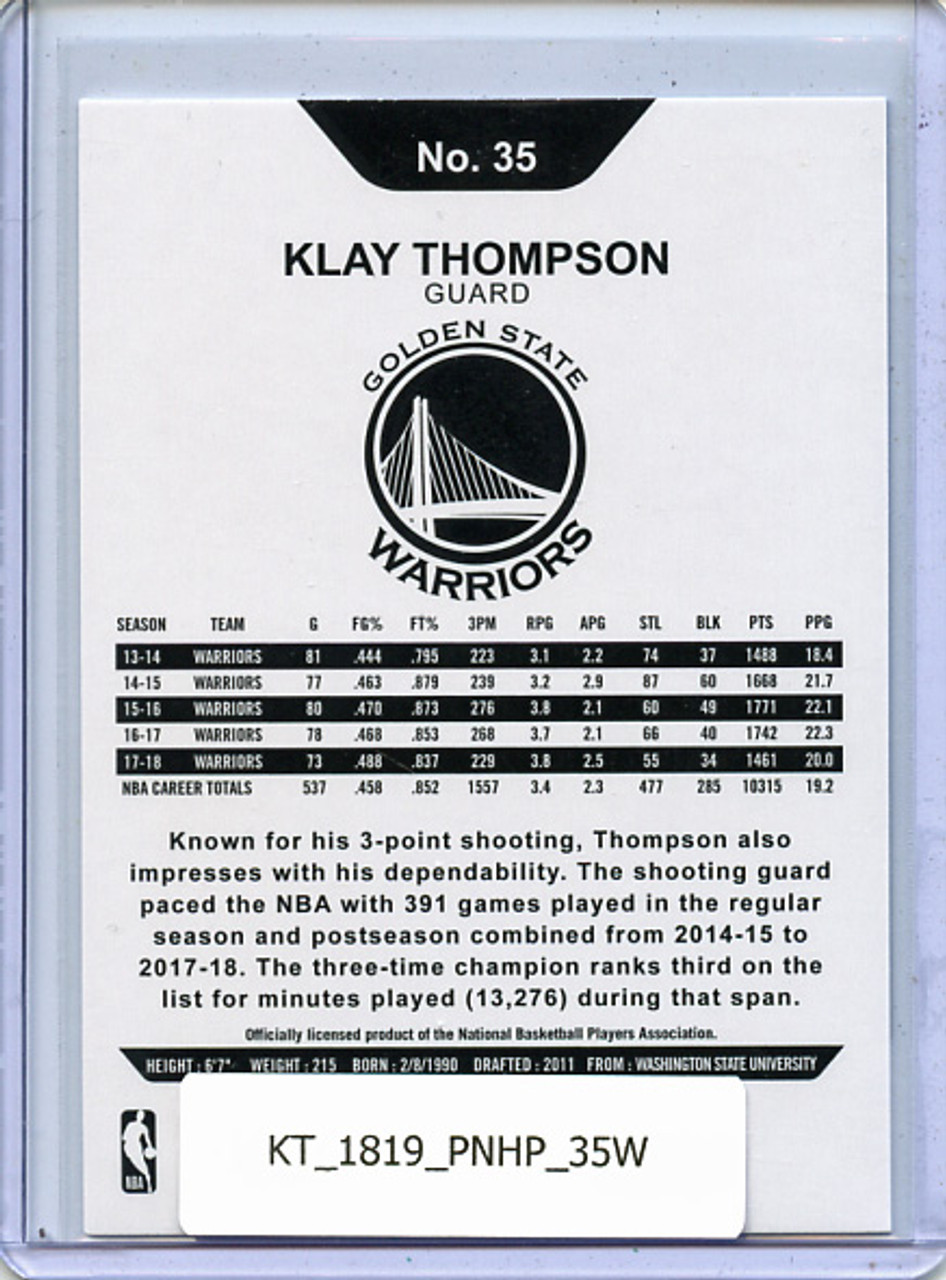 Klay Thompson 2018-19 Hoops #35 Winter