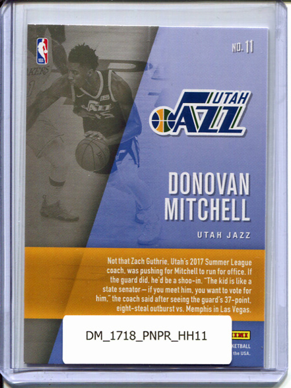 Donovan Mitchell 2017-18 Prestige, Hardcourt Heroes #11