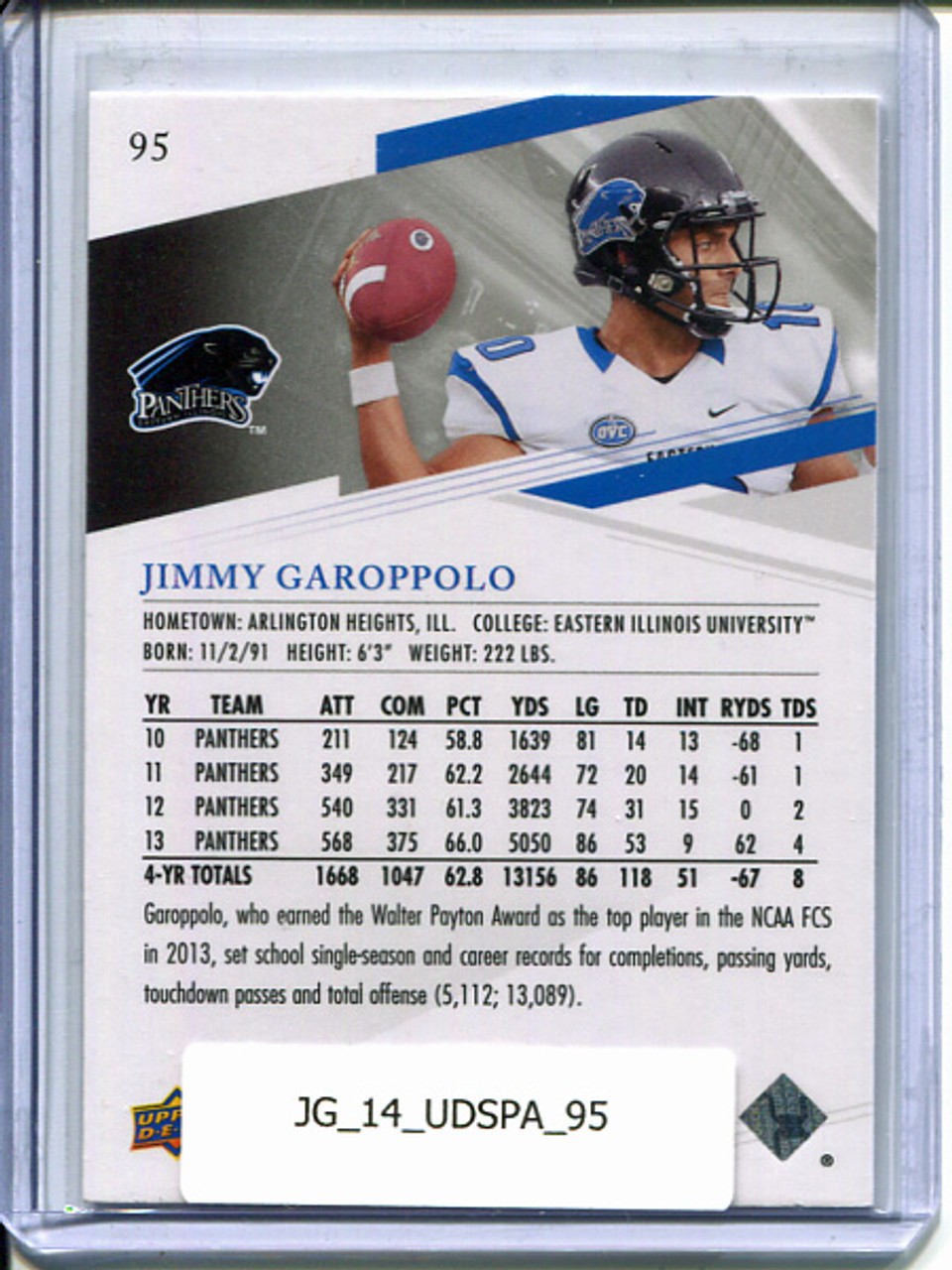 Jimmy Garoppolo 2014 SP Authentic #95