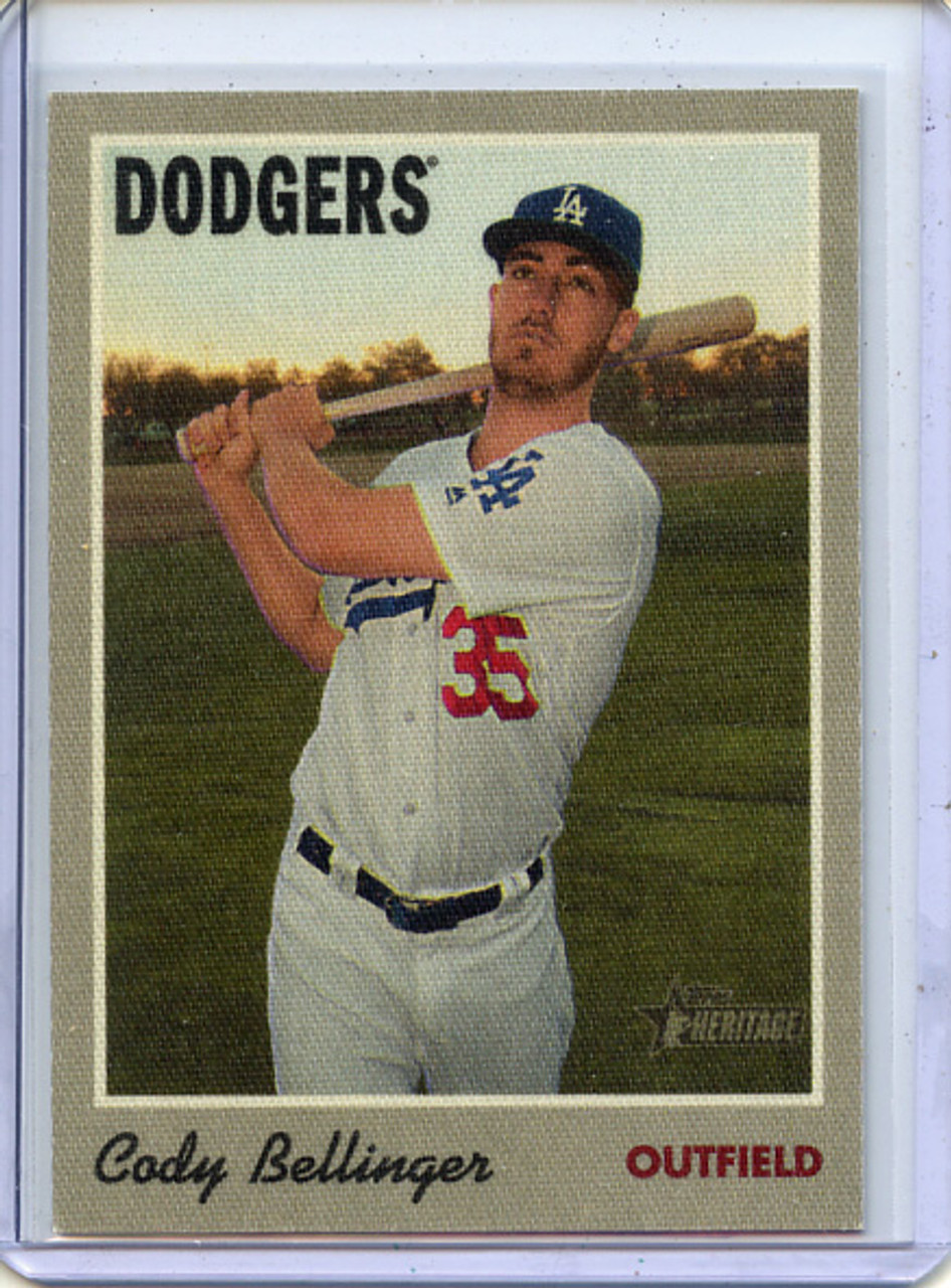 Cody Bellinger 2019 Heritage, 1970 Topps Cloth Stickers #24