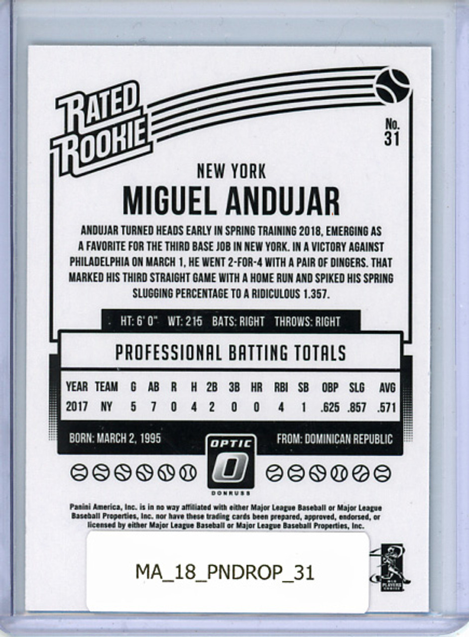 Miguel Andujar 2018 Donruss Optic #31