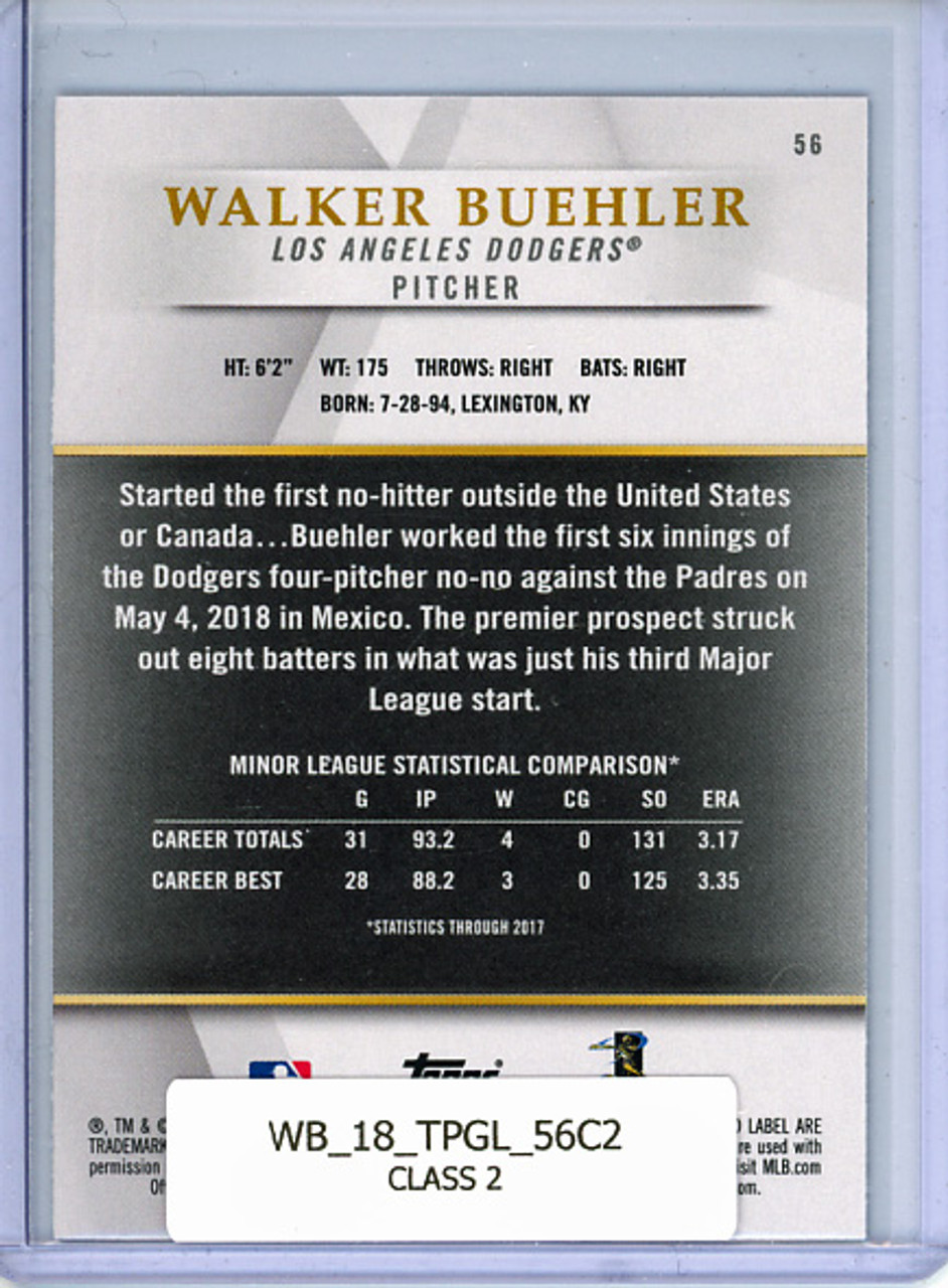 Walker Buehler 2018 Gold Label #56 Class 2
