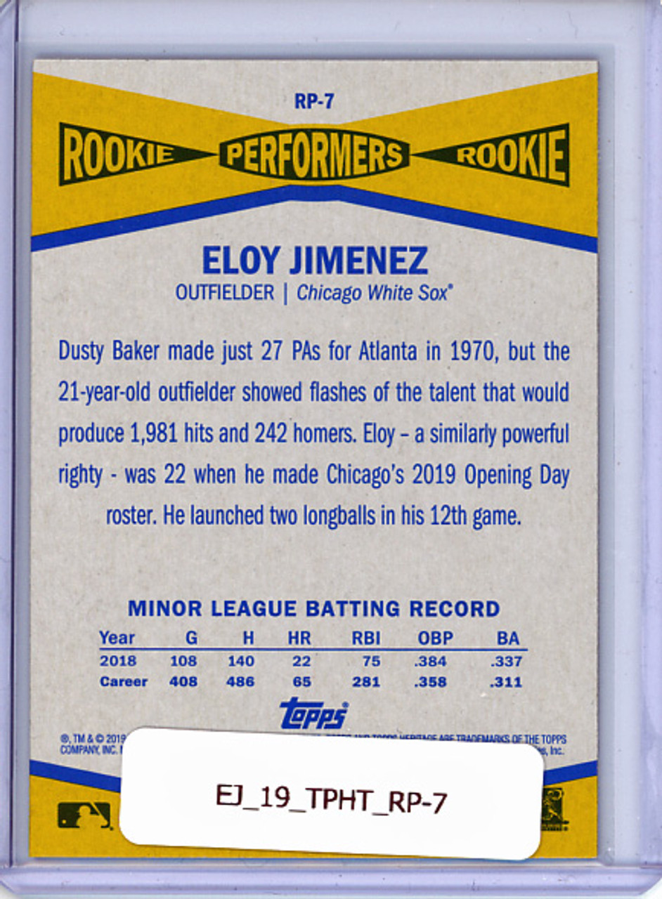 Eloy Jimenez 2019 Heritage, Rookie Performers #RP-7