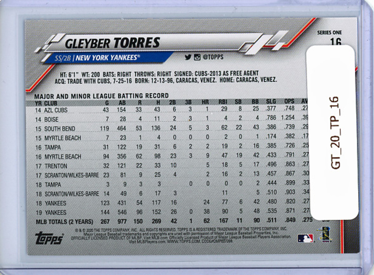 Gleyber Torres 2020 Topps #16