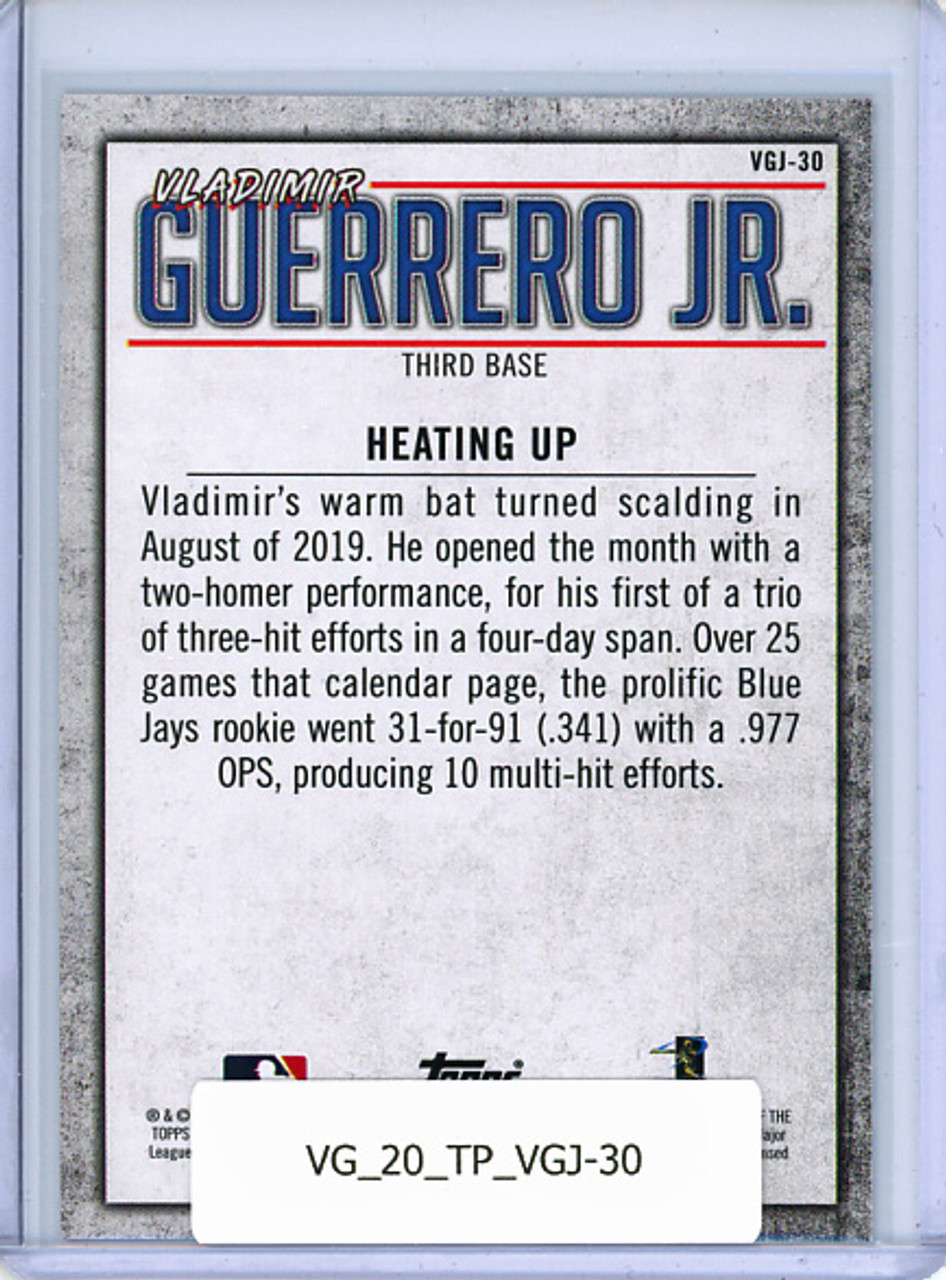 Vladimir Guerrero Jr. 2020 Topps, Vladimir Guerrero Jr. Highlights #VGJ-30 'Heating Up'