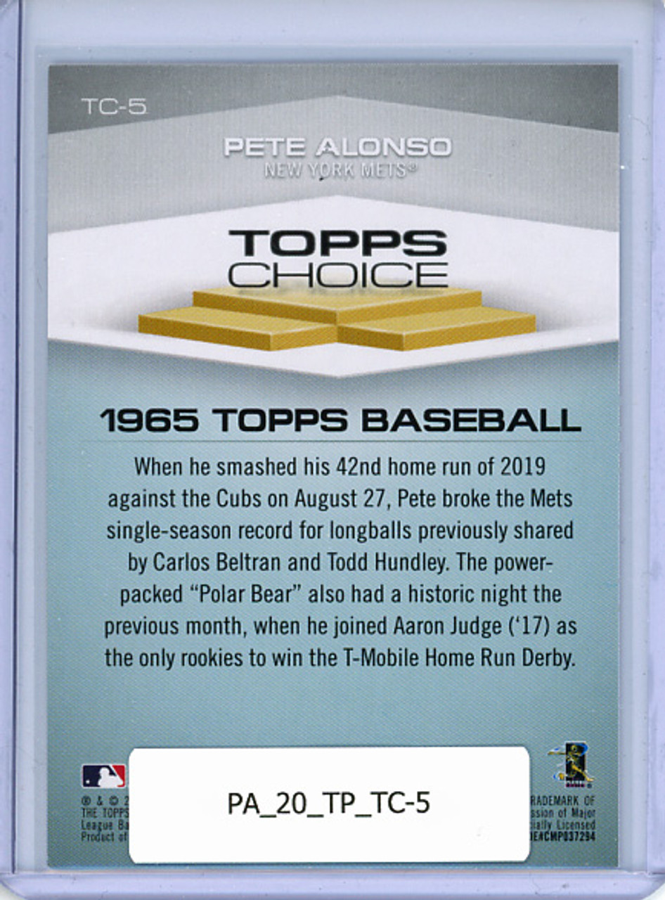 Pete Alonso 2020 Topps, Topps Choice #TC-5