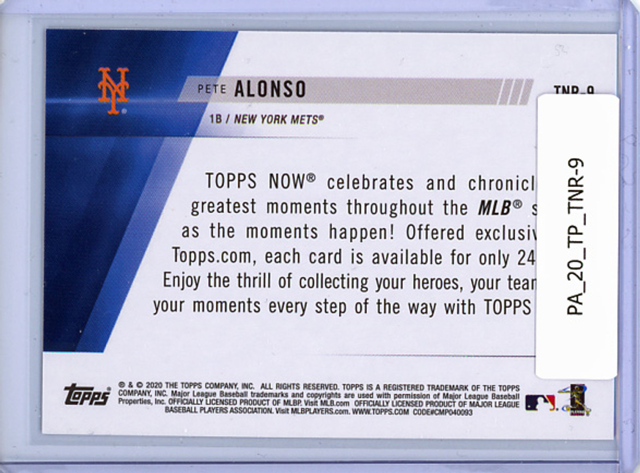 Pete Alonso 2020 Topps, Topps Now Review #TNR-9
