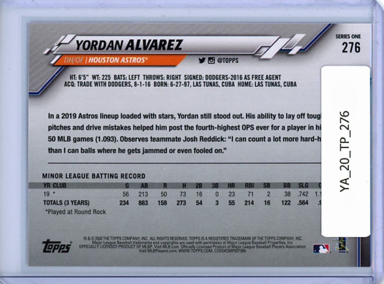 Yordan Alvarez 2020 Topps #276